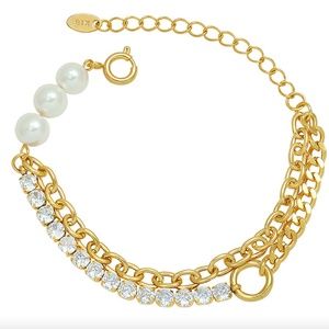 18K GOLD PLATED STAINLESS STEEL MIX BRACELET